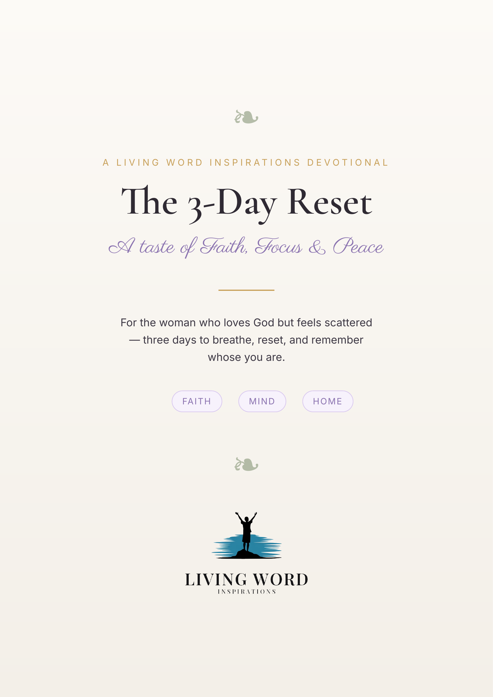 The 3-Day Reset guide cover